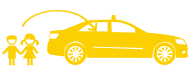 Comfort Delgro Taxi Yellow Icon for Charter Page